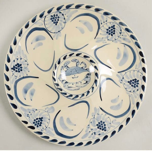 Blue Crab Bay Blue Crab Bay Oyster Plate - Little Miss Muffin Children & Home