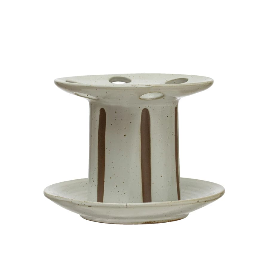 Creative Co-op Stoneware Toothbrush Holder 