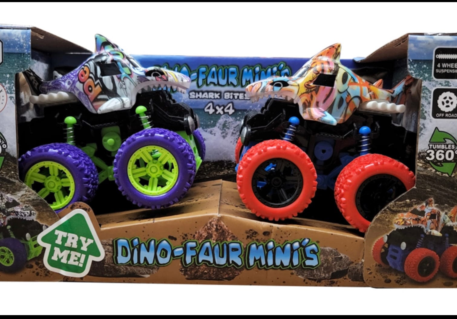 Aeromax Ind Inc Aeromax Ind Inc Dino-Faur Mini Friction Powered Push N Go Truck Shark - Little Miss Muffin Children & Home