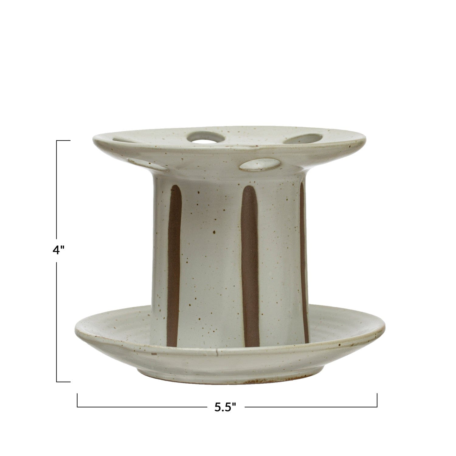 Creative Co-Op Creative Co-op Stoneware Toothbrush Holder - Little Miss Muffin Children & Home