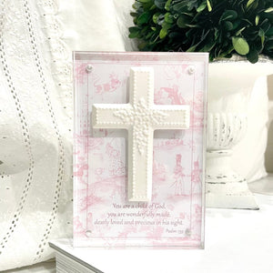 Susan Lange Designs Susan Lange Designs Nursery Cross Baptism - Little Miss Muffin Children & Home