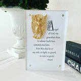 Susan Lange Designs Susan Lange Designs Prayer Acrylic Art 4x6 Guardian Angel - Little Miss Muffin Children & Home