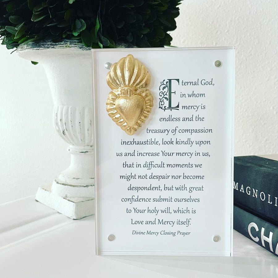 Susan Lange Designs Susan Lange Designs Prayer Acrylic Art 4x6 Divine Mercy - Little Miss Muffin Children & Home