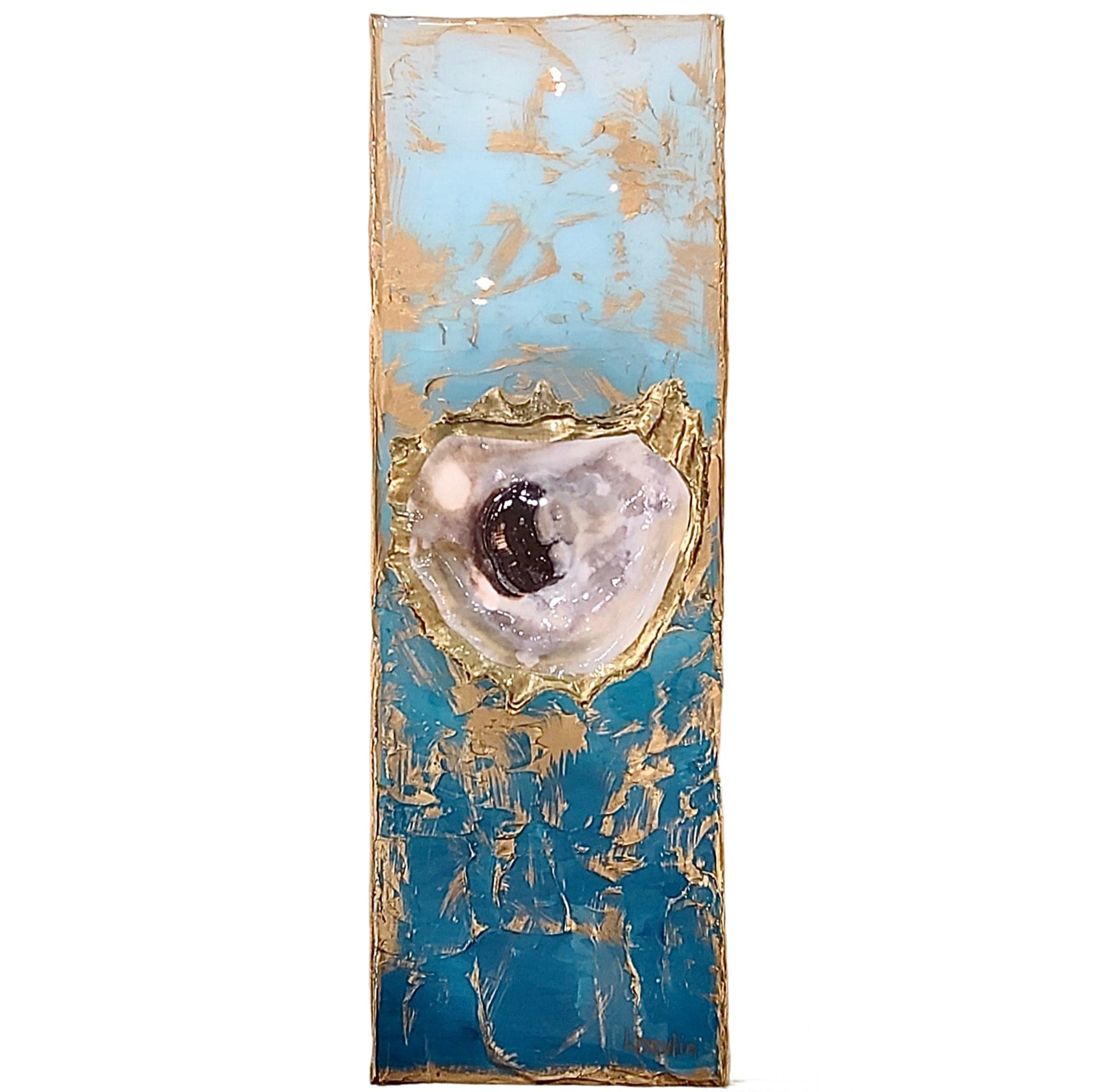 Lisa Devlin Designs Lisa Devlin Designs Oyster Shells with Resin On Canvas - Little Miss Muffin Children & Home