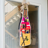 Whereable Art Whereable Art Lauren Seago Vieux Carre Jazz Fest Champagne Bottle Door Hanger - Little Miss Muffin Children & Home