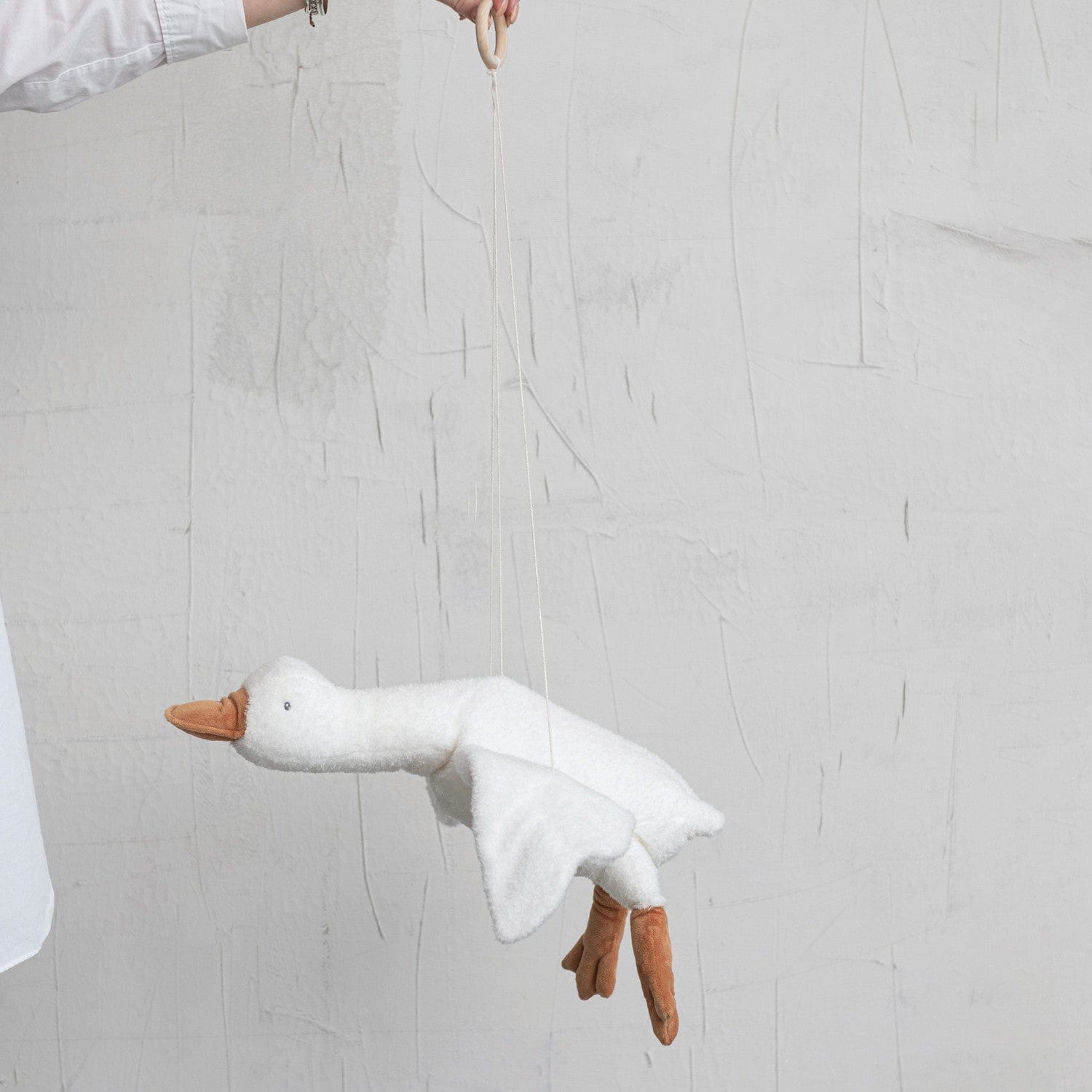 Creative Co-Op Creative Co-Op Hanging Plush Goose - Little Miss Muffin Children & Home