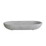 Creative Co-Op Oval Marble Bowl 