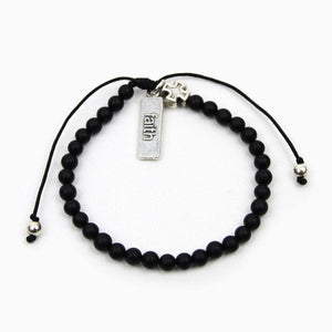 My Saint My Hero Jesus Prayer Bracelet black