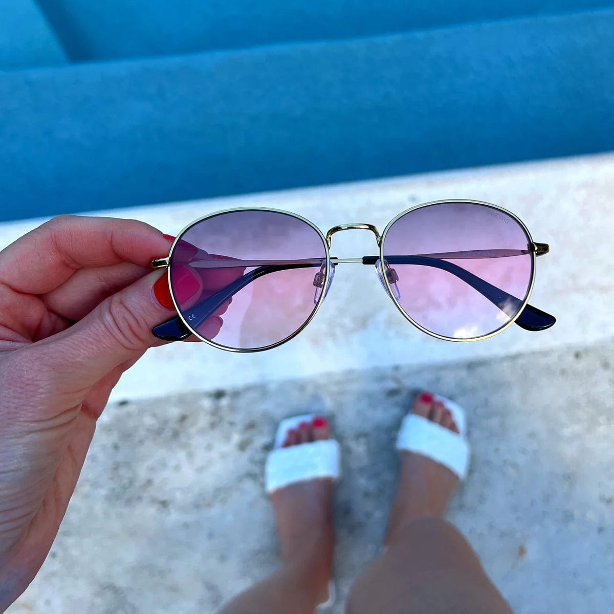 Freyrs Eyewear Freyrs Eyewear Riley Round Unisex Sunglasses - Little Miss Muffin Children & Home
