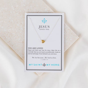 My Saint My Hero My Saint My Hero Jesus Loves Me Necklace - Little Miss Muffin Children & Home