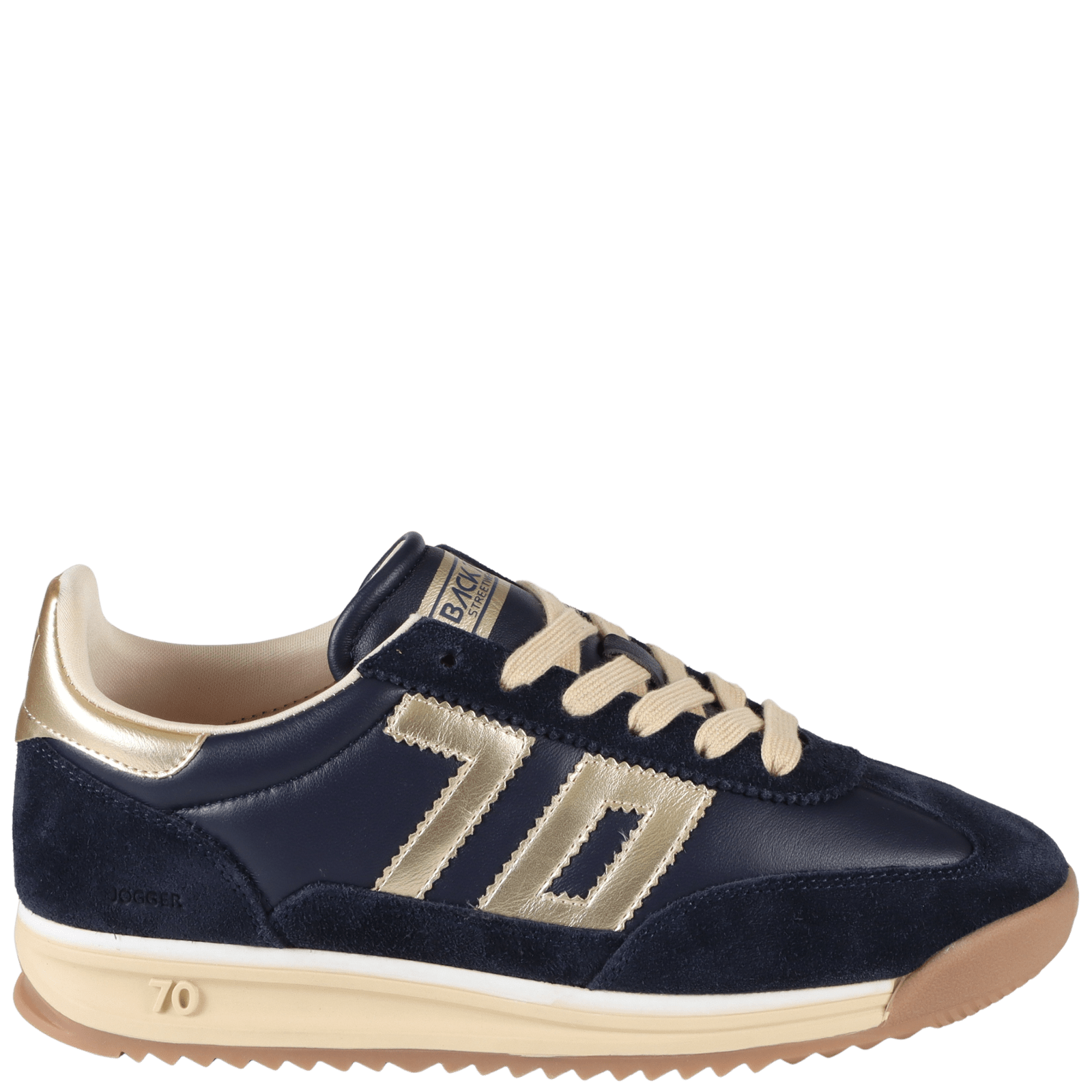 Back 70 Streetwear Jogger N Sneakers in Navy & Gold - Little Miss Muffin Children & Home