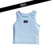 Light Blue Kids Solid Tank