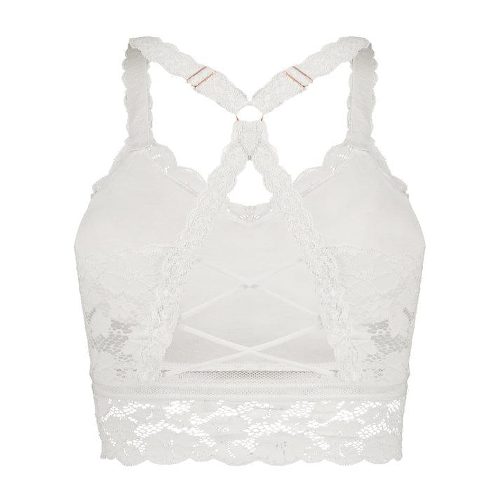 JadyK Jadyk Juliette Deluxe Lace Bralette in White - Little Miss Muffin Children & Home