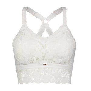 JadyK Jadyk Juliette Deluxe Lace Bralette in White - Little Miss Muffin Children & Home