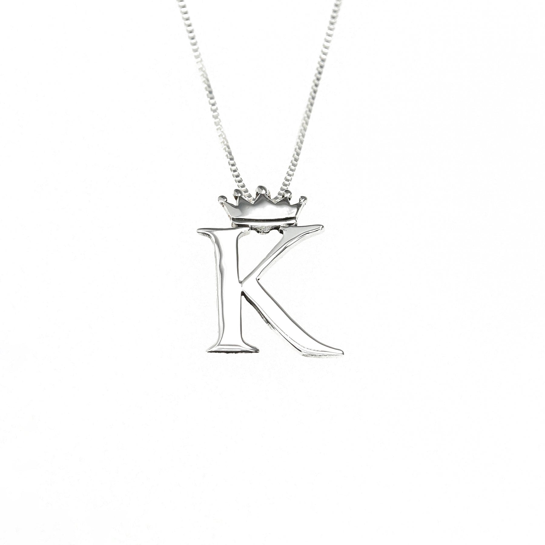 Cristy Cali Cristy Cali Royal Initial Charm Sterling Silver - Little Miss Muffin Children & Home
