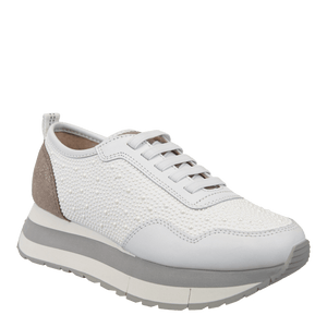 Naked Feet Naked Feet Kinetic Platform Sneakers in White Pearl - Little Miss Muffin Children & Home