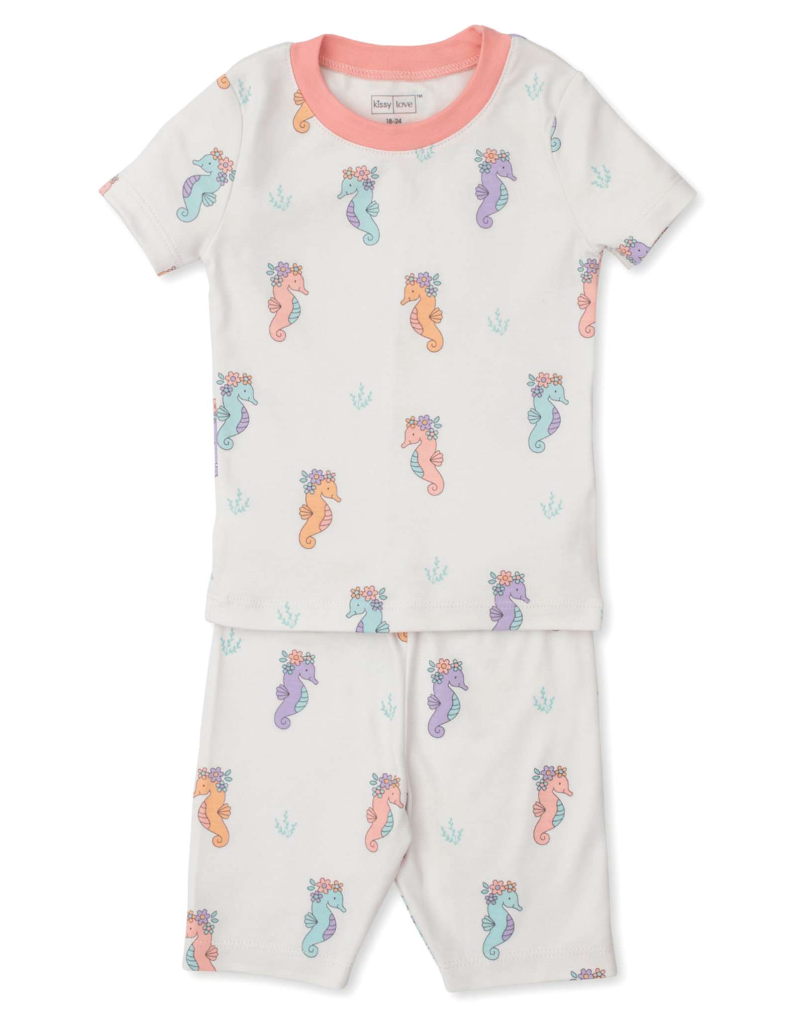 Kissy Kissy Kissy Kissy Short PJ Set Snug Seahorse Party - Little Miss Muffin Children & Home