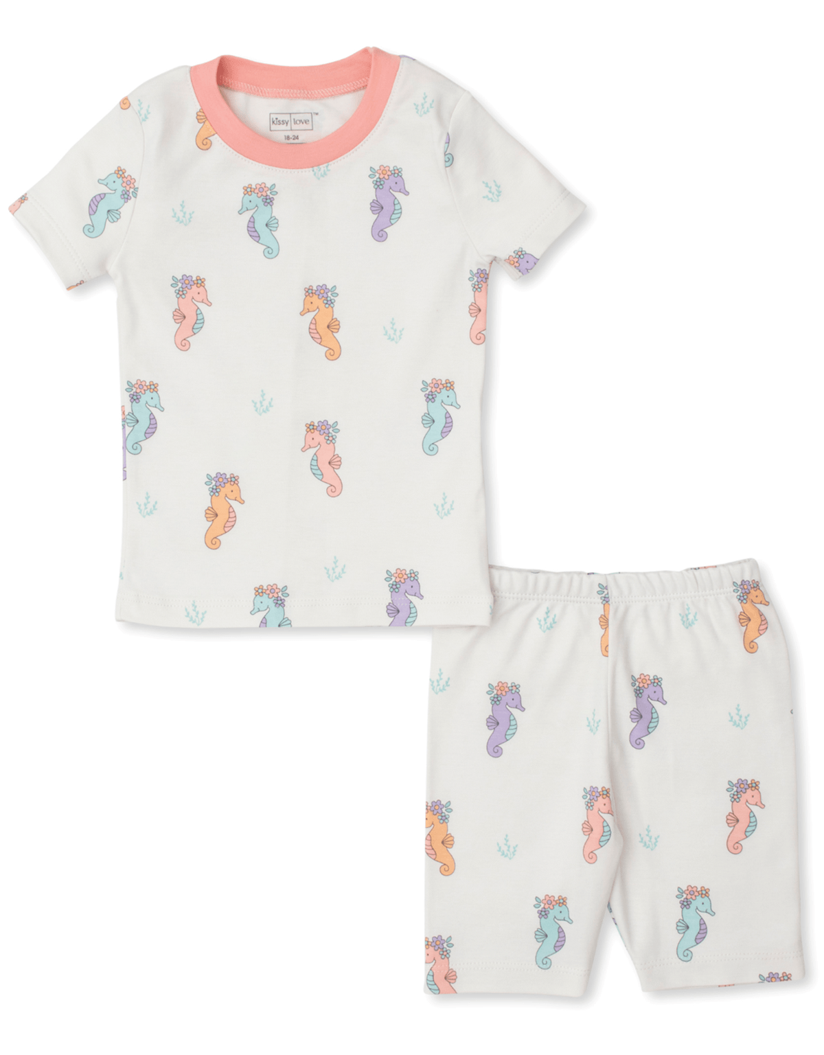 Kissy Kissy Kissy Kissy Short PJ Set Snug Seahorse Party - Little Miss Muffin Children & Home