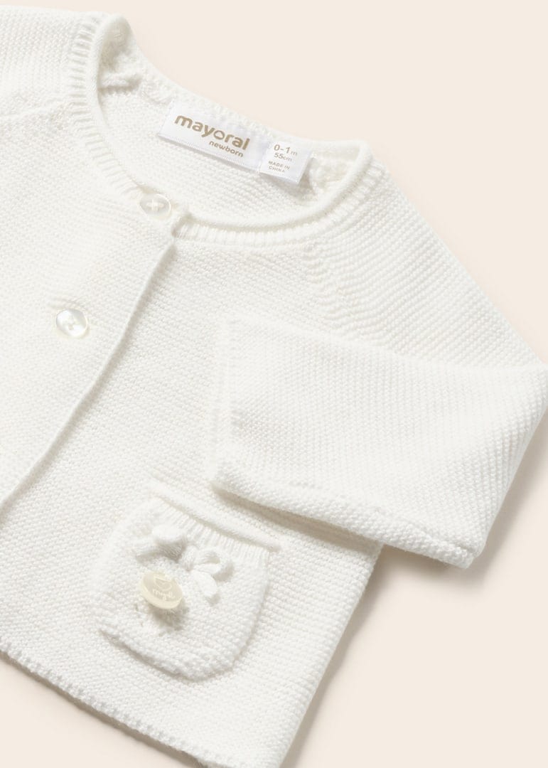 Mayoral Usa Inc Mayoral Knit Cardigan with Socks for Bow Detail - Little Miss Muffin Children & Home