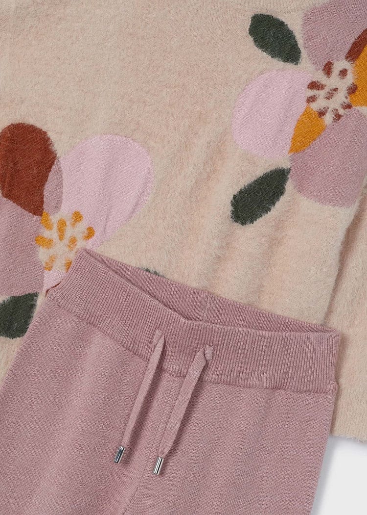 Mayoral Usa Inc Mayoral Knit Pants & Fuzzy Sweatshirt Set - Little Miss Muffin Children & Home