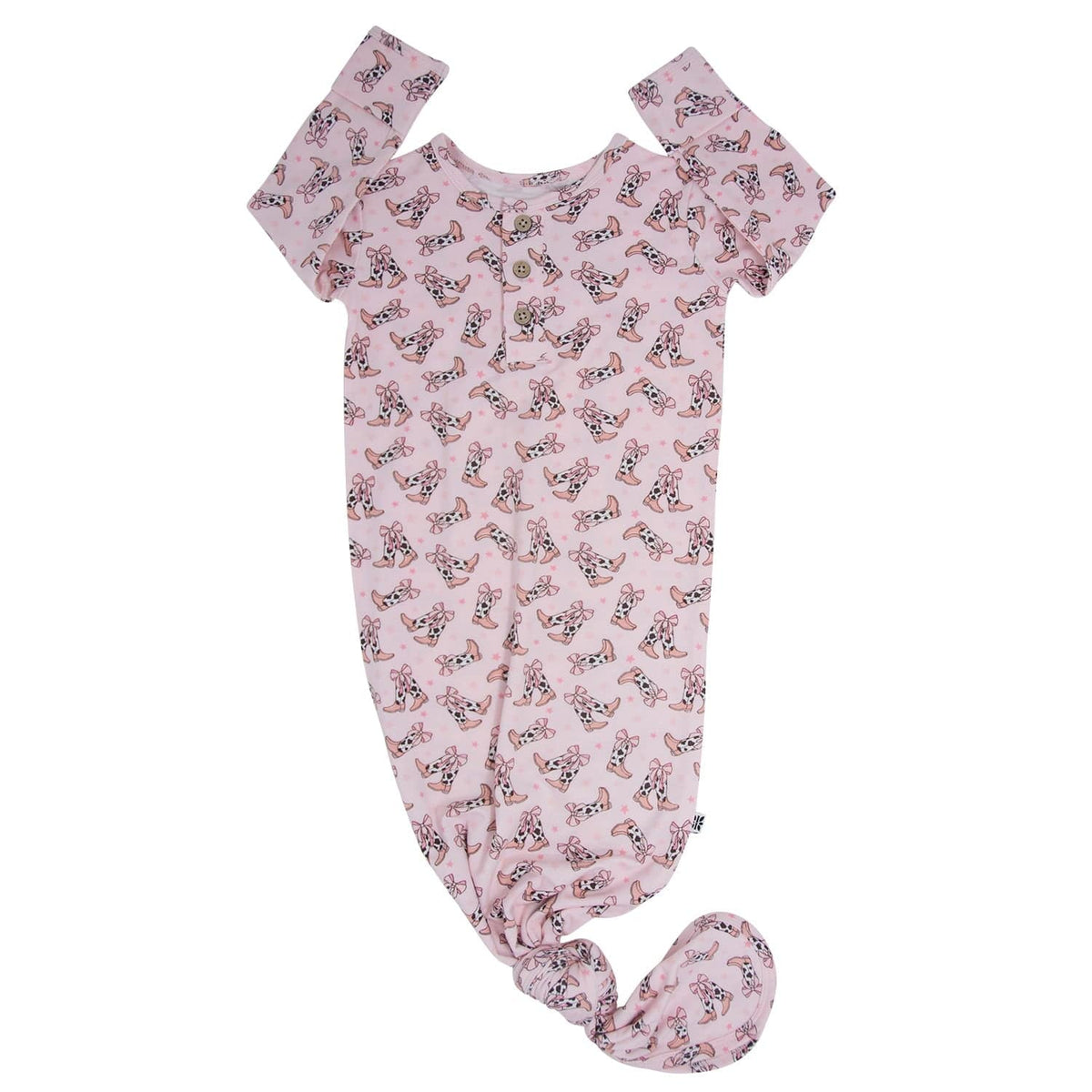 Sweet Bamboo Sweet Bamboo Knotted Gown Cherry Blossoms - Little Miss Muffin Children & Home