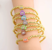 stretchy gold labubu bracelet