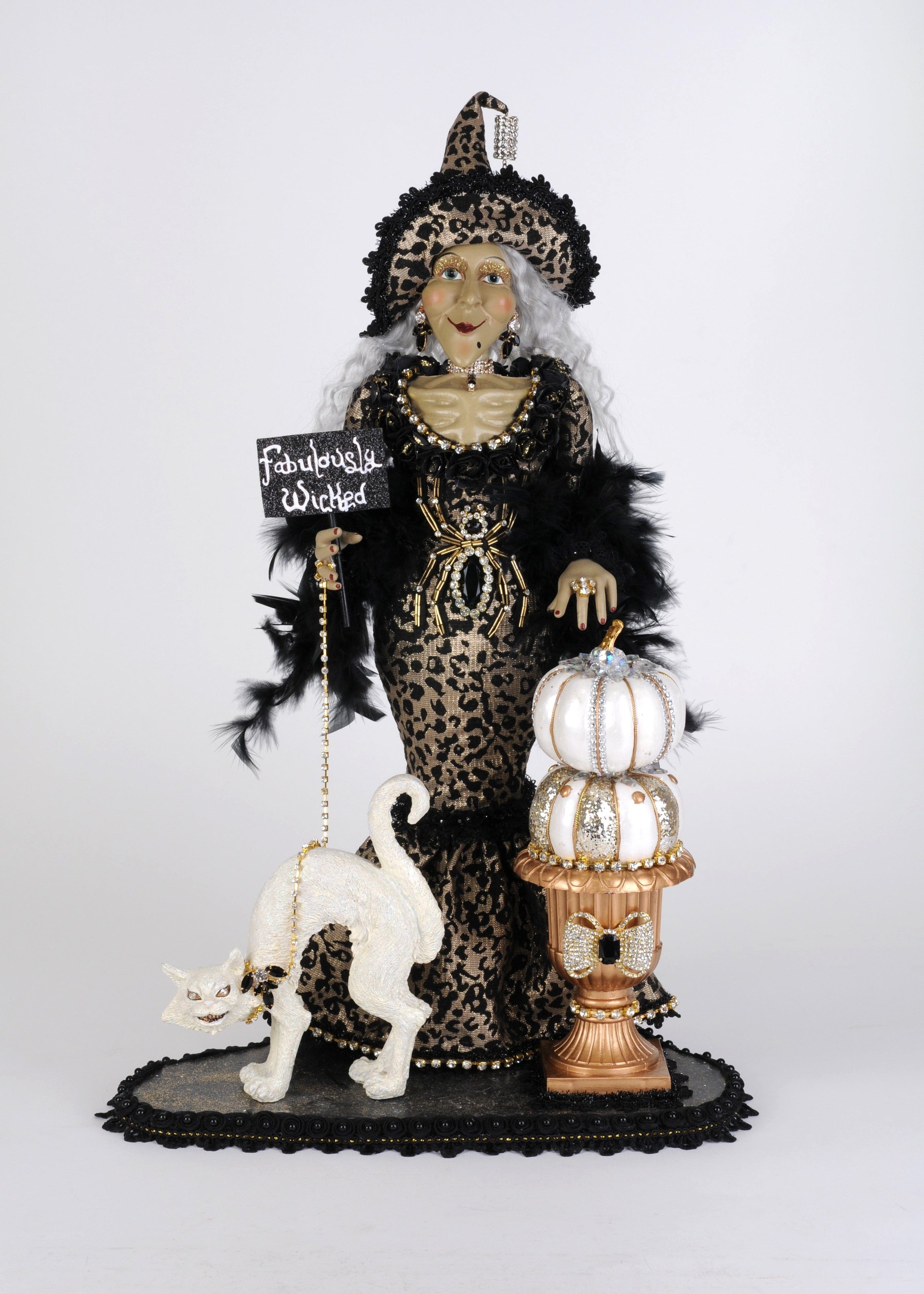 light up fab wicked witch leopard print