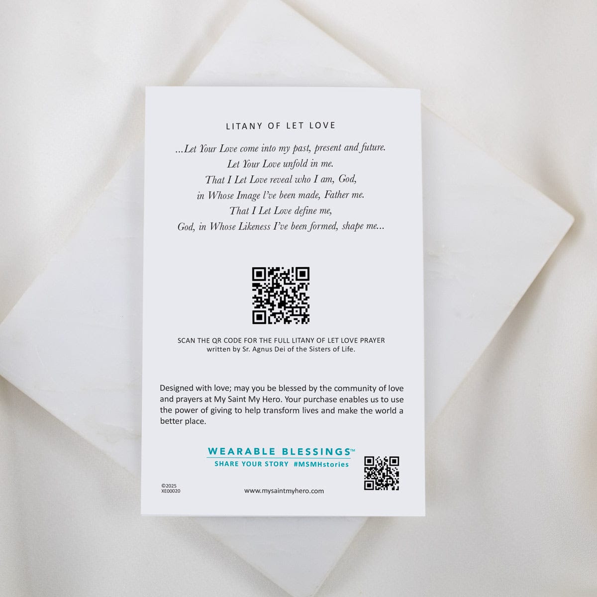 My Saint My Hero Sacred Heart Let Love Bracelet 5 Hearts Metal Beads Silver - Little Miss Muffin Children & Home