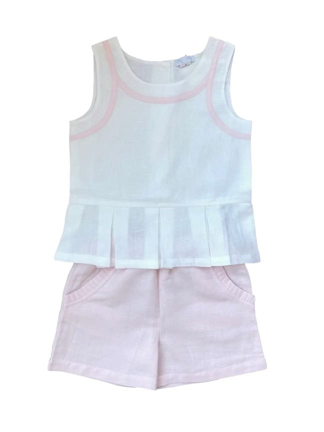 Lulu Bebe Lulu Bebe Lily Linen Shortset - Little Miss Muffin Children & Home