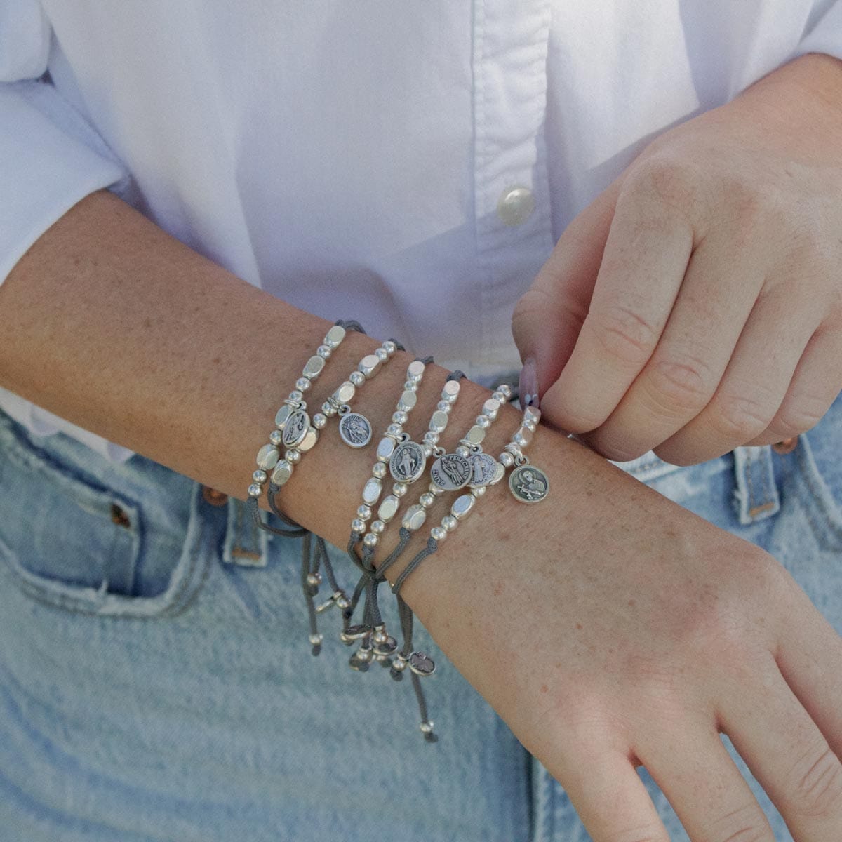 My Saint My Hero The Little Saints Saint Peregrine, Silver - Little Miss Muffin Children & Home