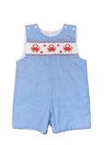 Lulu Bebe Lulu Bebe Crab Smocked Pete Shortall - Little Miss Muffin Children & Home