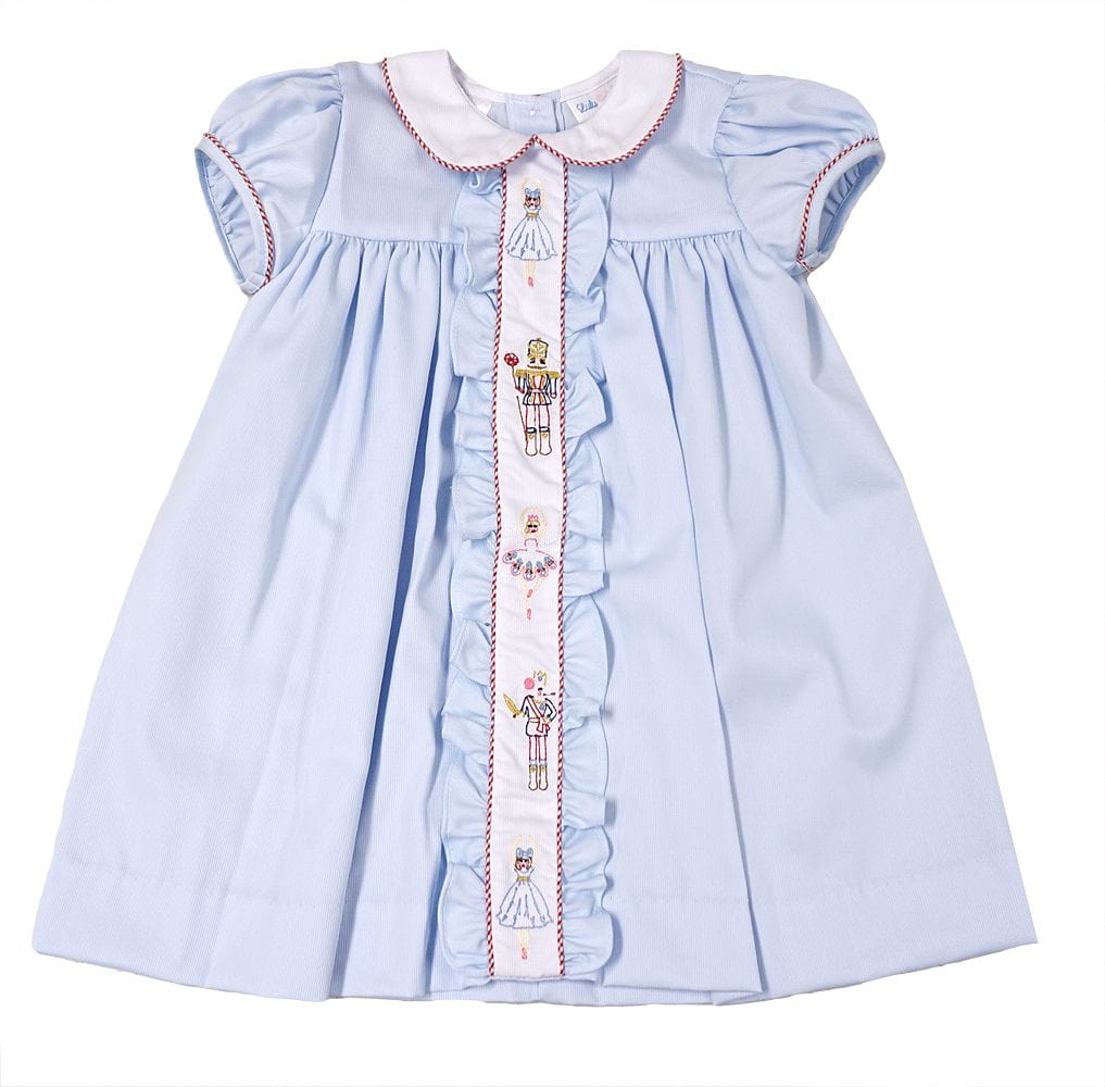 Lulu Bebe Lulu Bebe Nutcracker Embroidered Molly Dress - Little Miss Muffin Children & Home
