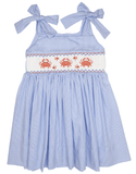 Lulu Bebe Lulu Bebe Crab Smocked Jackie Dress - Little Miss Muffin Children & Home