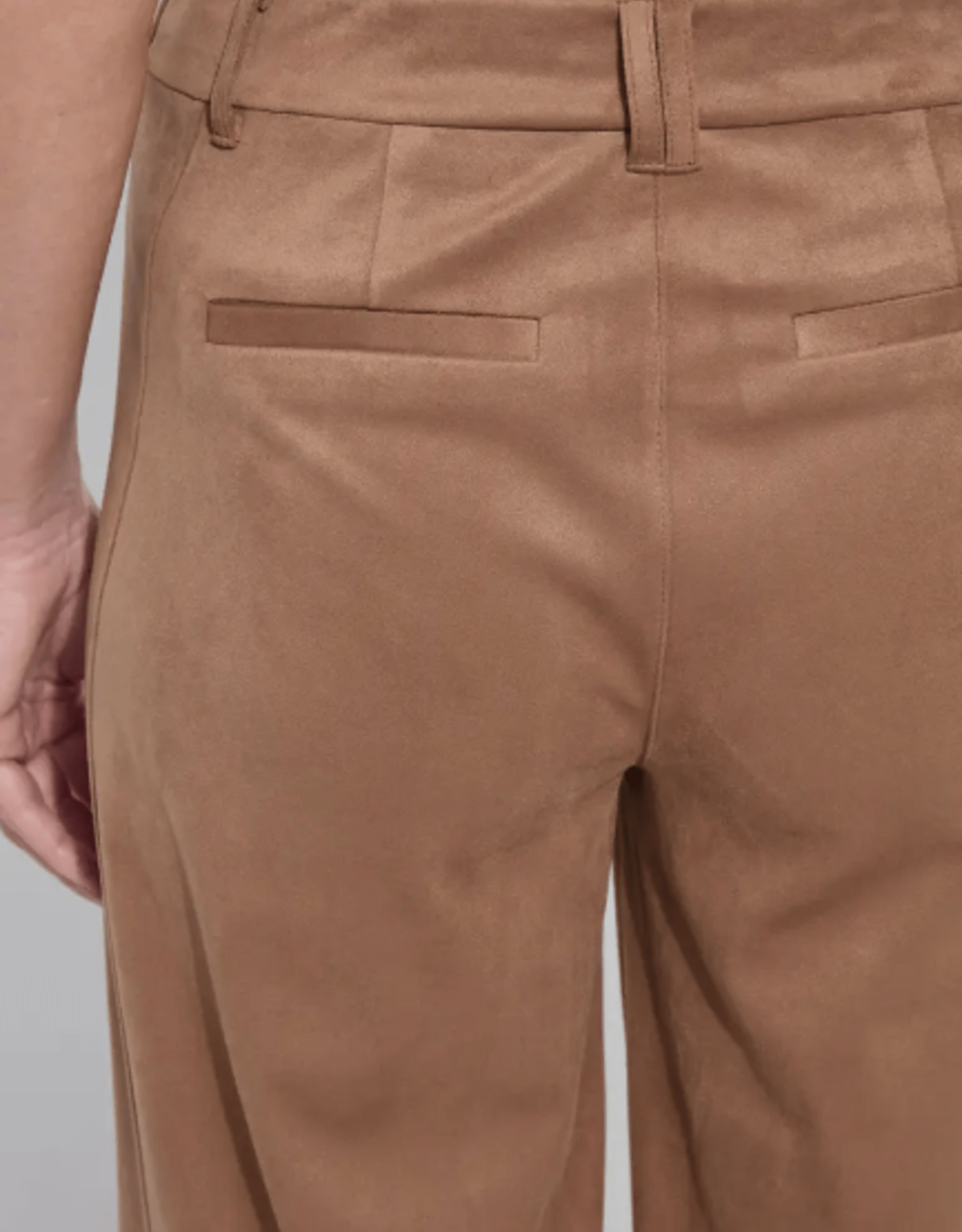 Lysse Vionette Vegan Suede Wide Leg Trouser, Lux Camel, 28' inseam - Little Miss Muffin Children & Home