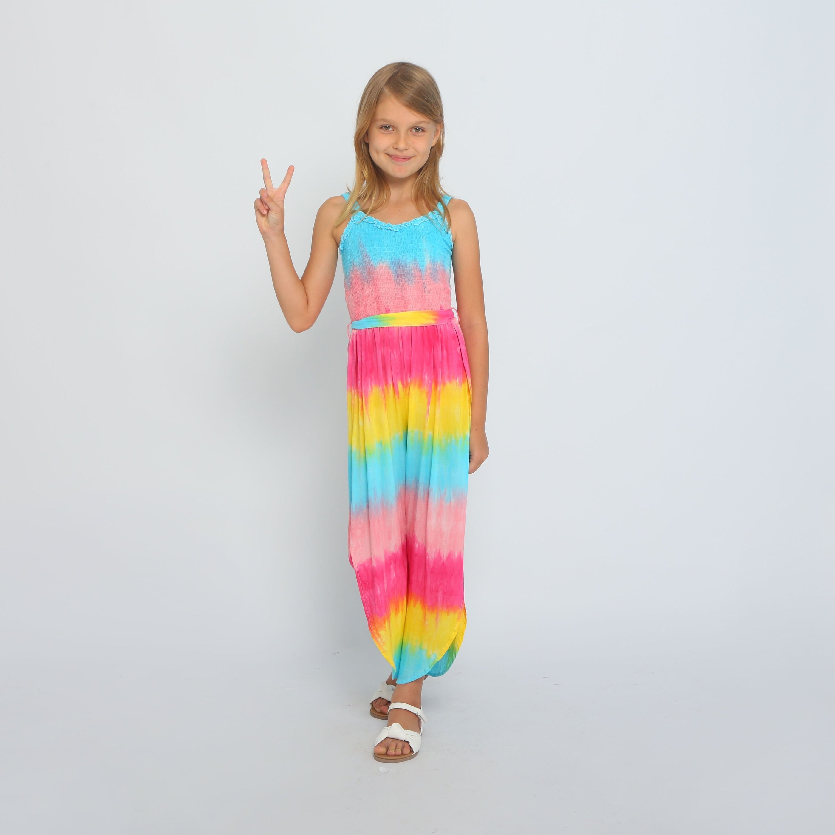Joyous and Free Joyous and Free Gemma Pant Rainbow Tie Dye - Little Miss Muffin Children & Home