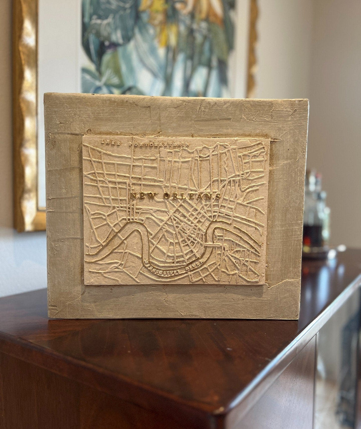 John Marc Anderson John Marc Anderson 8x8 NOLA Map Detail - Little Miss Muffin Children & Home