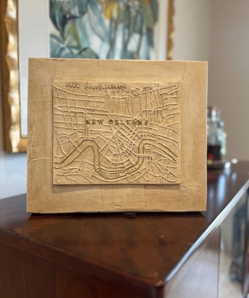 John Marc Anderson John Marc Anderson 8x8 NOLA Map Detail - Little Miss Muffin Children & Home