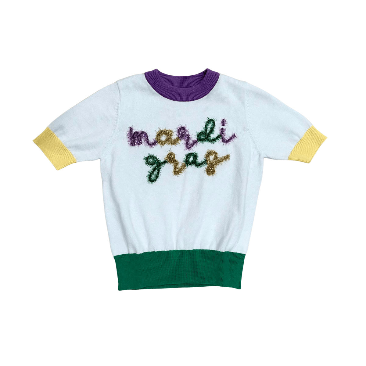 mardi gras iris top
