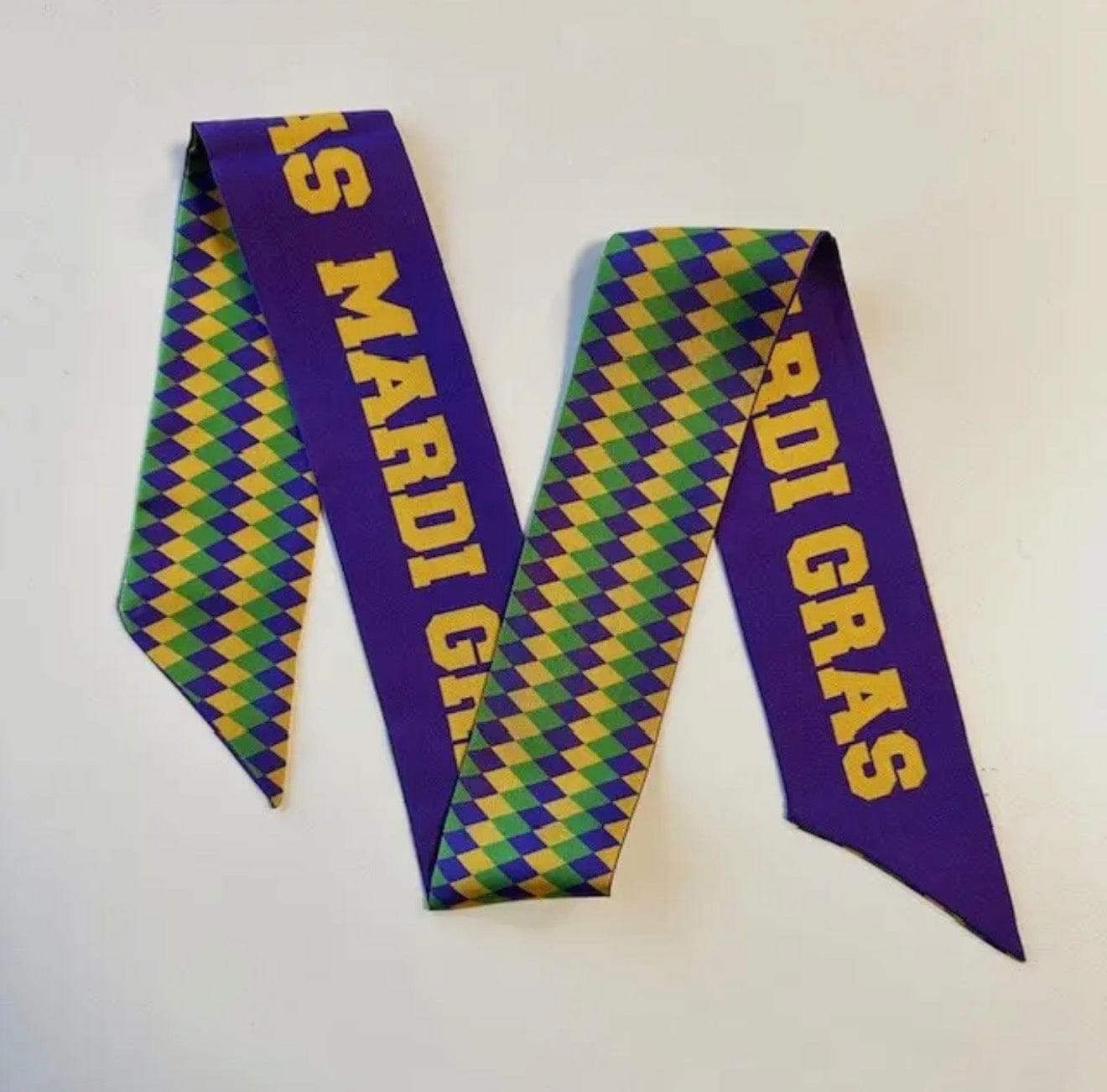 mardi gras twilly scarf