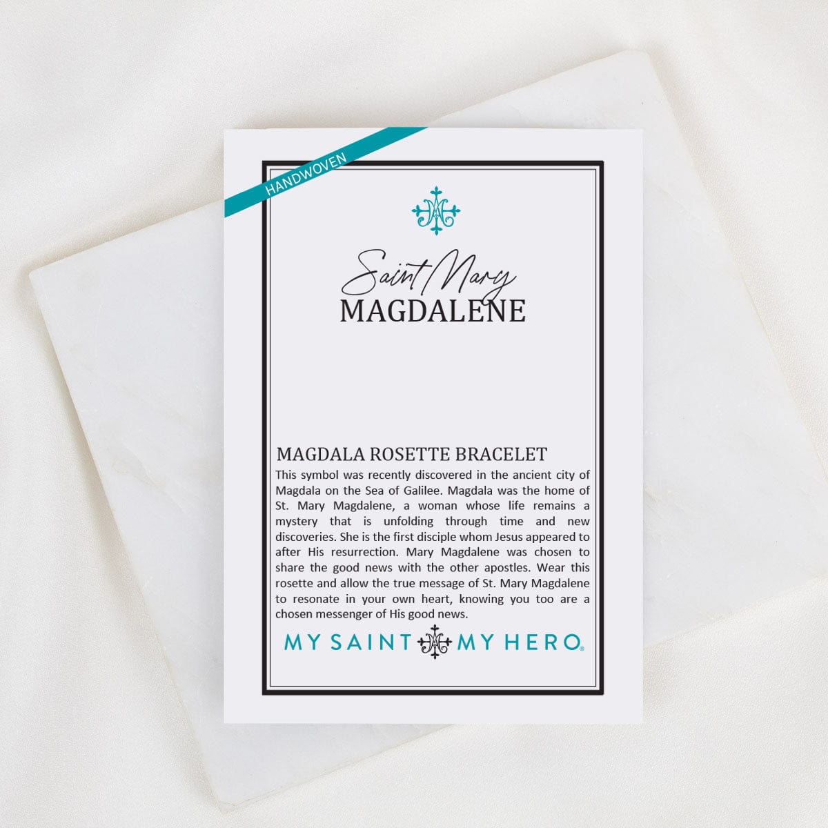 My Saint My Hero Mary Magdalene Bracelet Silver - Little Miss Muffin Children & Home