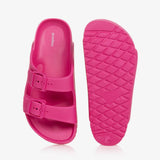 Mayoral Usa Inc Mayoral Double Strap Slide Sandals in Fuchsia - Little Miss Muffin Children & Home