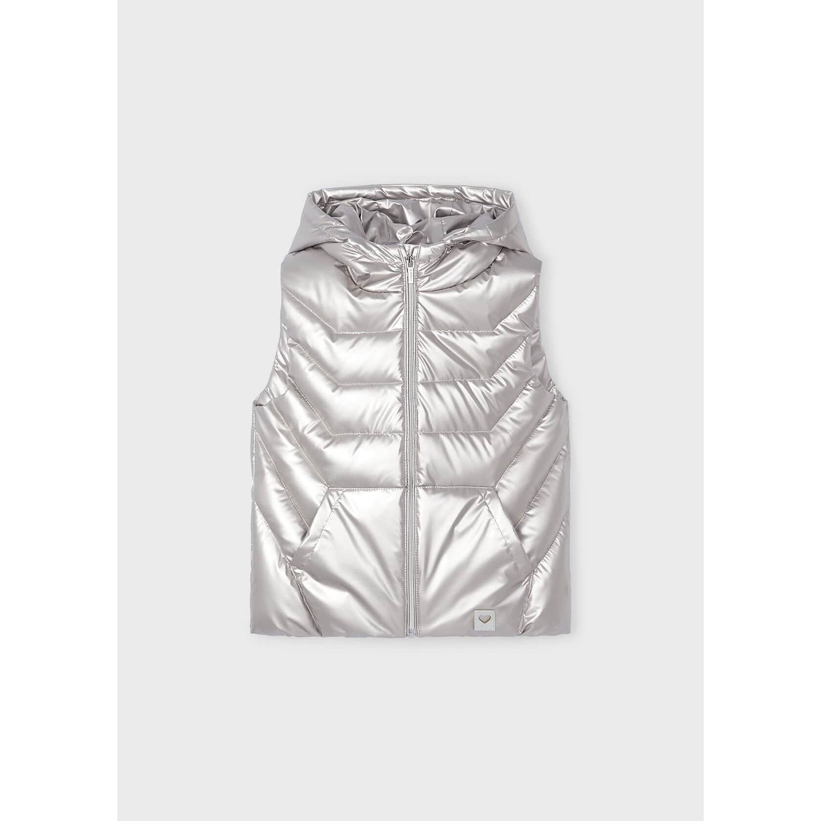 Mayoral Usa Inc Mayoral Quilted Vest in White Gold - Little Miss Muffin Children & Home