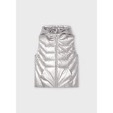 Mayoral Quilted Vest in White Gold