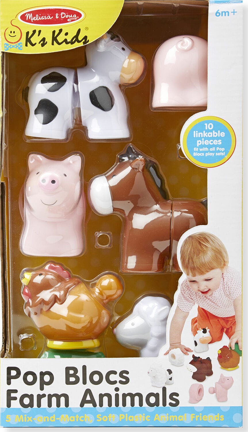 Melissa & Doug Melissa & Doug Pop Blocs Farm Animals - Little Miss Muffin Children & Home