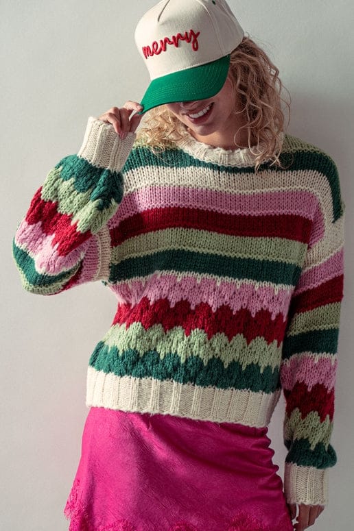 merry trucker hat green