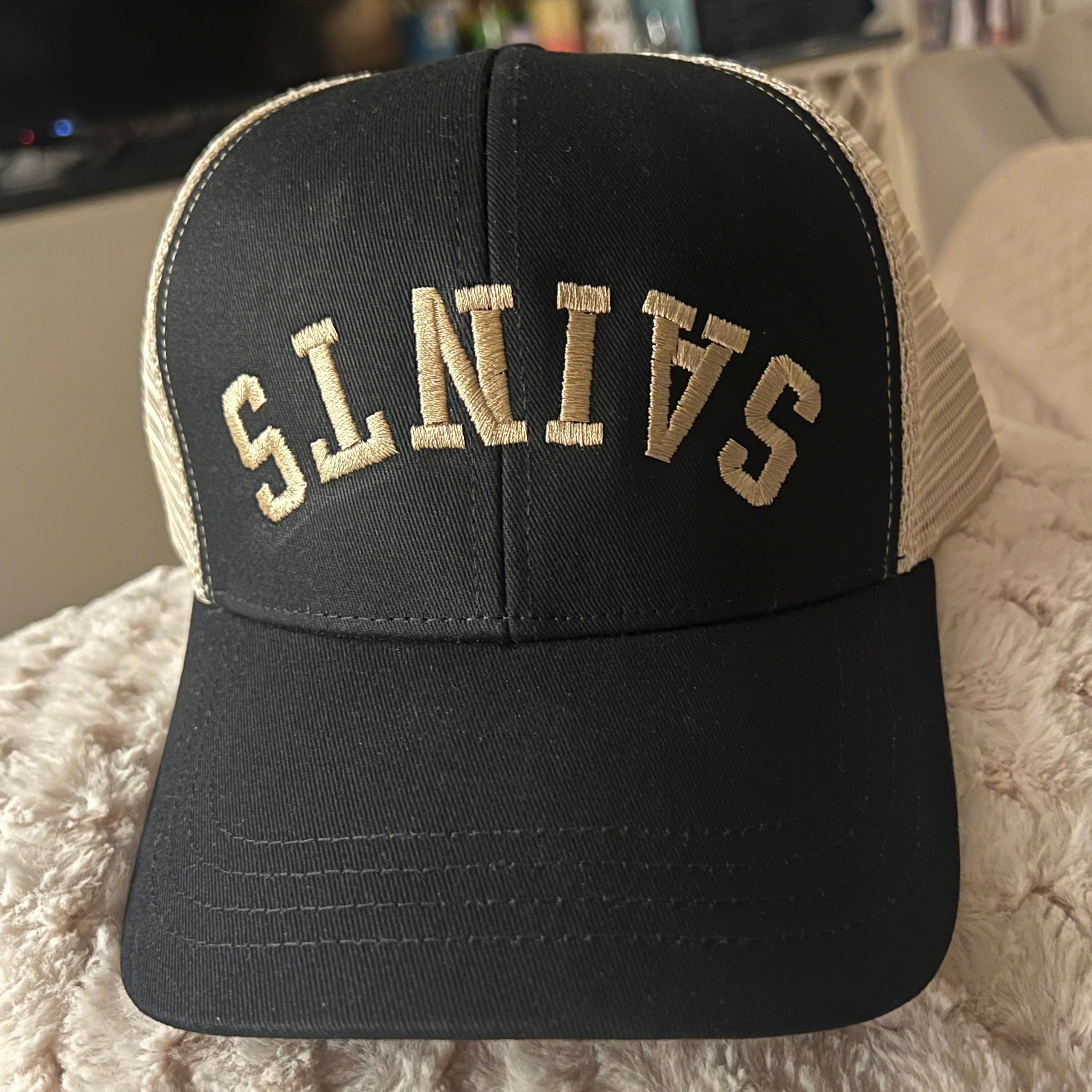 upside down saints hat