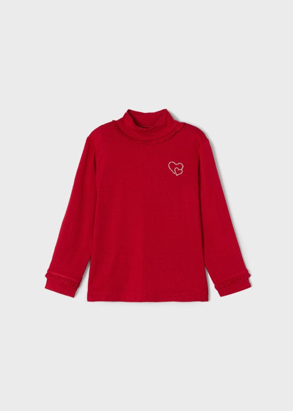 Mayoral Usa Inc Mayoral Long Sleeve Ruffle Trim Turtleneck - Little Miss Muffin Children & Home