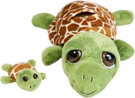 mom and baby sea turtle plush