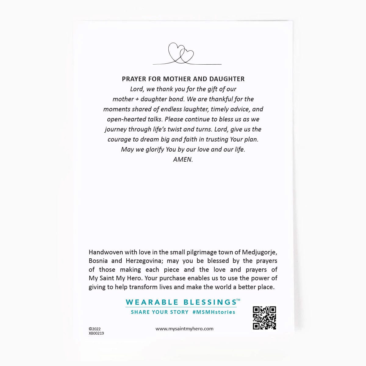 My Saint My Hero My Saint My Hero Mother + Daughter Blessing Bracelets - Little Miss Muffin Children & Home