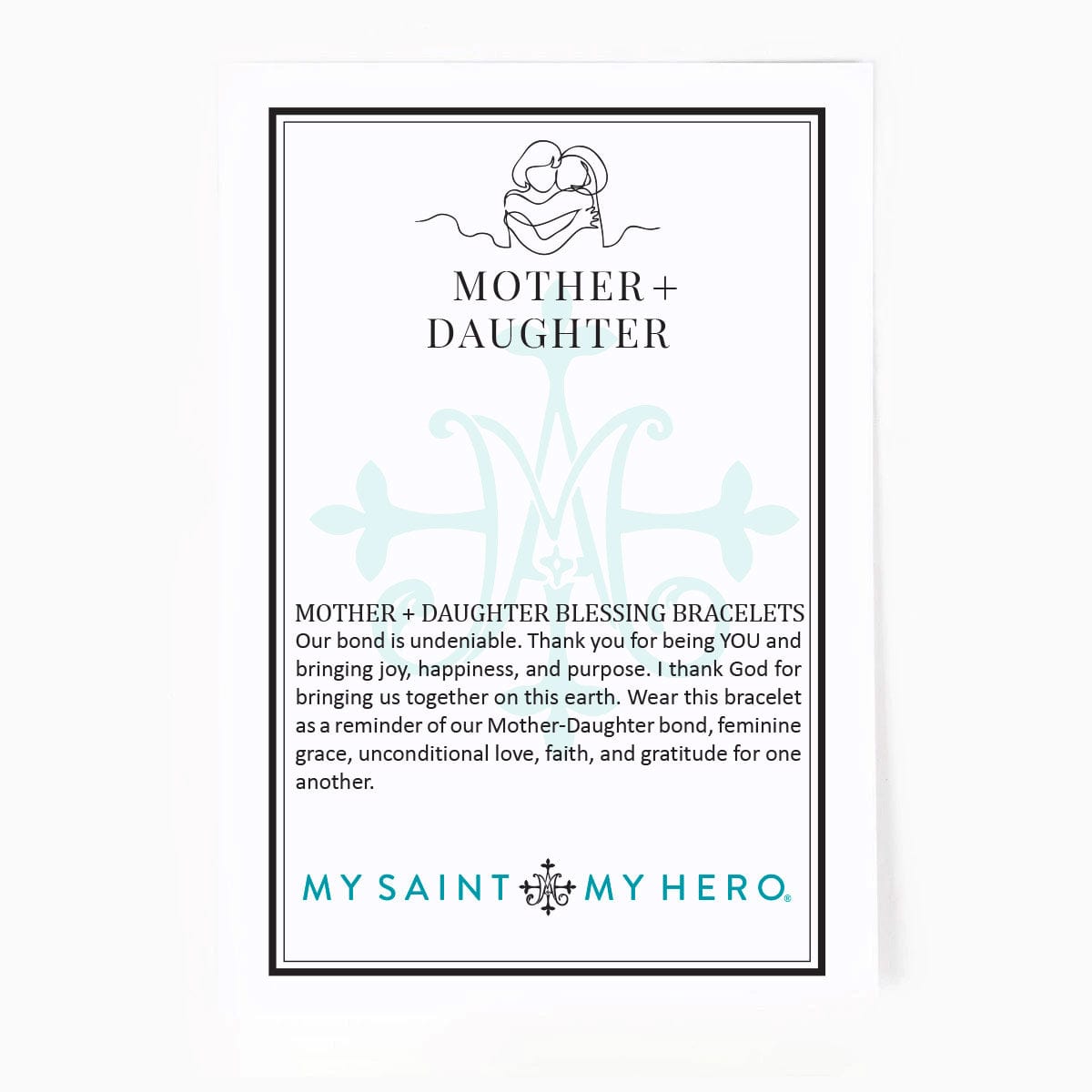 My Saint My Hero My Saint My Hero Mother + Daughter Blessing Bracelets - Little Miss Muffin Children & Home
